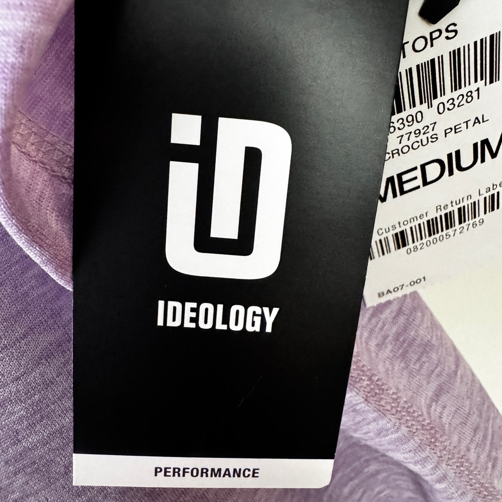 NWT Ideology Women's Purple Sleeveless Top M Med  Rapidry mix n match Active wea - Picture 5 of 6